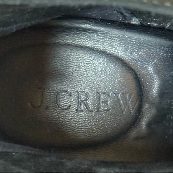 J. Crew MacAlister High Heel Black Suede Ankle Boot Size 9 with ties - Picture 3 of 10